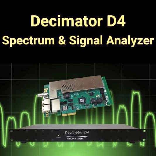 CALIAN Decimator D4 - 4/8 Port RF Spectrum and Signal Analyzer